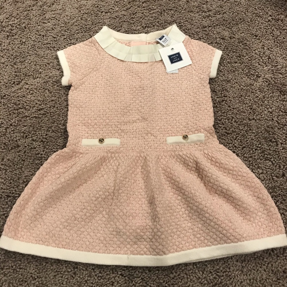 Janie and Jack Pink Boucle Dress